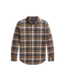Plaid Logo Madras Shirt