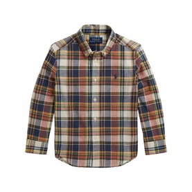 Plaid Logo Madras Shirt