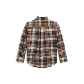 Plaid Logo Madras Shirt