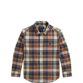 Plaid Logo Madras Shirt
