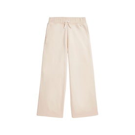 Ralph Lauren children's guide cream wide-leg sweat bottoms with elasticated drawstring waist, flat lay