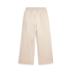 Ralph Lauren guide cream wide-leg sweat bottoms for children, elasticated waistband, flat lay view