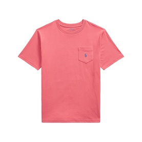 Ralph Lauren children's Red Sky cotton T-shirt with chest pocket and embroidered Polo Pony logo