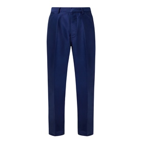 Tom Ford Casual Trouser in Navy Blazer, relaxed straight-leg cut, pleat front detail, 100% cotton
