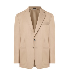 Patch Pocket Single-Breasted Blazer