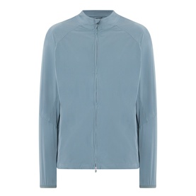 247 Casual Jacket in dusky navy, full-zip nylon construction with raglan sleeves and clean minimalist finish