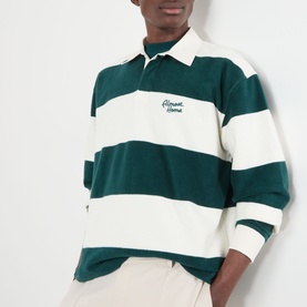 Logo Striped Rugby Shirt