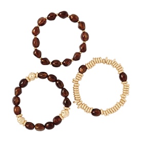 Three-Piece Beaded Friendship Bracelet Set