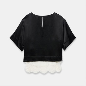 Lace Hem T-Shirt