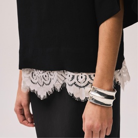 Lace Hem T-Shirt
