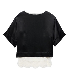 Lace Hem T-Shirt