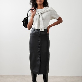 Leather Pencil Skirt