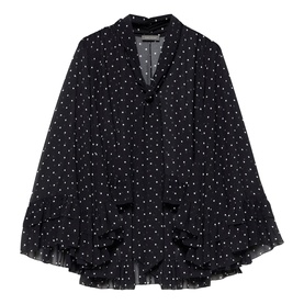 Polka Dot Ruffle Blouse