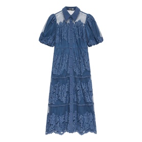 Floral Lace Shirt Dress