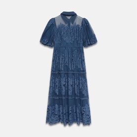 Floral Lace Shirt Dress