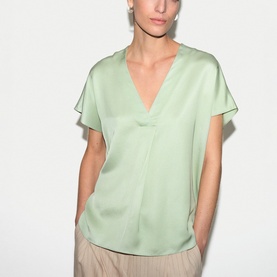 Pleat Front Top