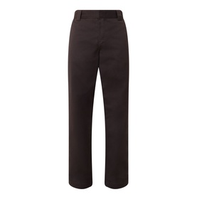 Carhartt Master Casual Trousers in Tobacco, mid-rise tapered leg, belt loops, concealed fly, tonal stitching, 100% cotton