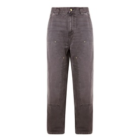 Carhartt OG Double Knee Straight Jeans in Tobacco, loose straight-cut leg, double-layer knees, bartack stitching and tool pockets