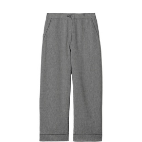 Chambray Cropped Trousers