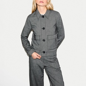 Chambray Utility Overshirt