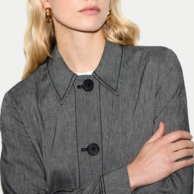 Chambray Utility Overshirt