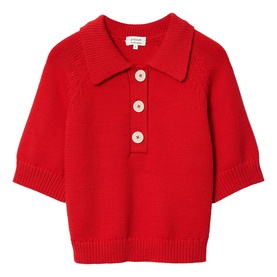 Chunky Knitted Polo Shirt
