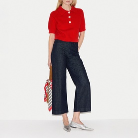 Chunky Knitted Polo Shirt