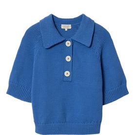 Chunky Knitted Polo Shirt