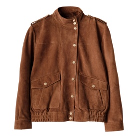 Suede Bomber Jacket