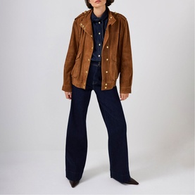 Suede Bomber Jacket