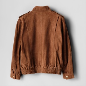 Suede Bomber Jacket