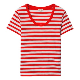 Slub Striped Baby Tee T-Shirt