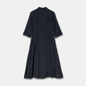 Drop Waist Zip Shirt Dress
