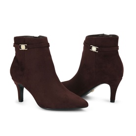 Flute Coin Heeled Boots