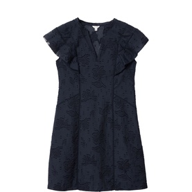 Floral Jacquard Mini Dress