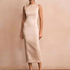 Open Back Detail Pencil Dress