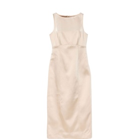 Open Back Detail Pencil Dress