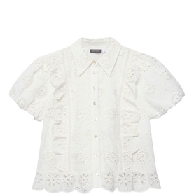 Broderie Puff Shirt