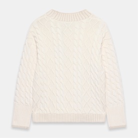 Embroidery Cable Knit Sweater