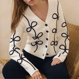 Rope Detail Knitted Cardigan