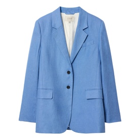 Linen Single-Breasted Blazer
