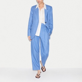 Linen Single-Breasted Blazer
