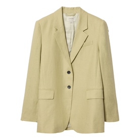 Linen Single-Breasted Blazer