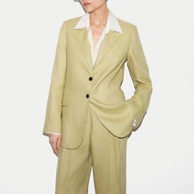 Linen Single-Breasted Blazer