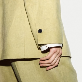 Linen Single-Breasted Blazer