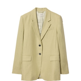 Linen Single-Breasted Blazer