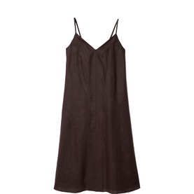 Strappy Linen Flared Dress