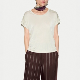 Draped Solid T-Shirt