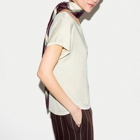 Draped Solid T-Shirt