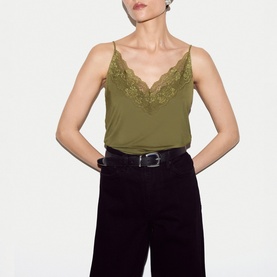 Lace Trim Cami Top